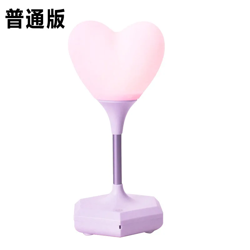 Nightlight Purple Core Touch маленький Ночной свет, usb-зарядка силикагель романтическое сердце лампа Светодиодная лампа с дистанционным управлением Управление записываемый настольная лампа для спальни - Цвет: Nightlight Purple