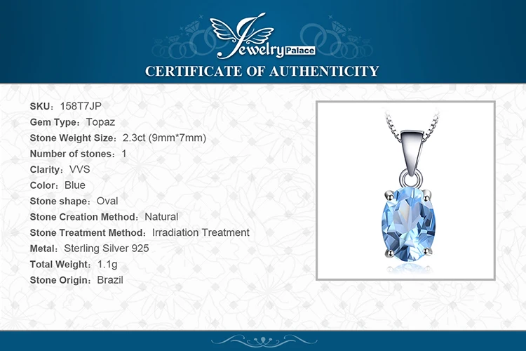 Havsblått Halsbandssmycke