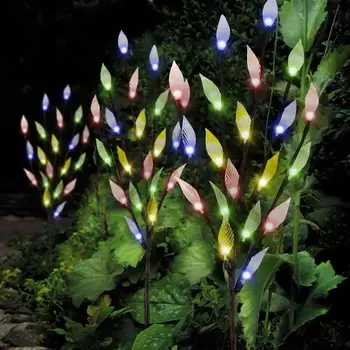 

3 in 1 LED Solar Lawn Light Leaves Branch Shape Lamp for Outdoor Garden Yard Decoration