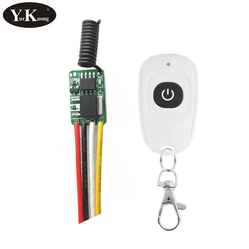 

Mini Remote Control Switch 3.7V 4.2V 5V 6V 7.4V 9V 12V LED Night Light Mini LED String Desk Lamp Remote Control Switches 433 315