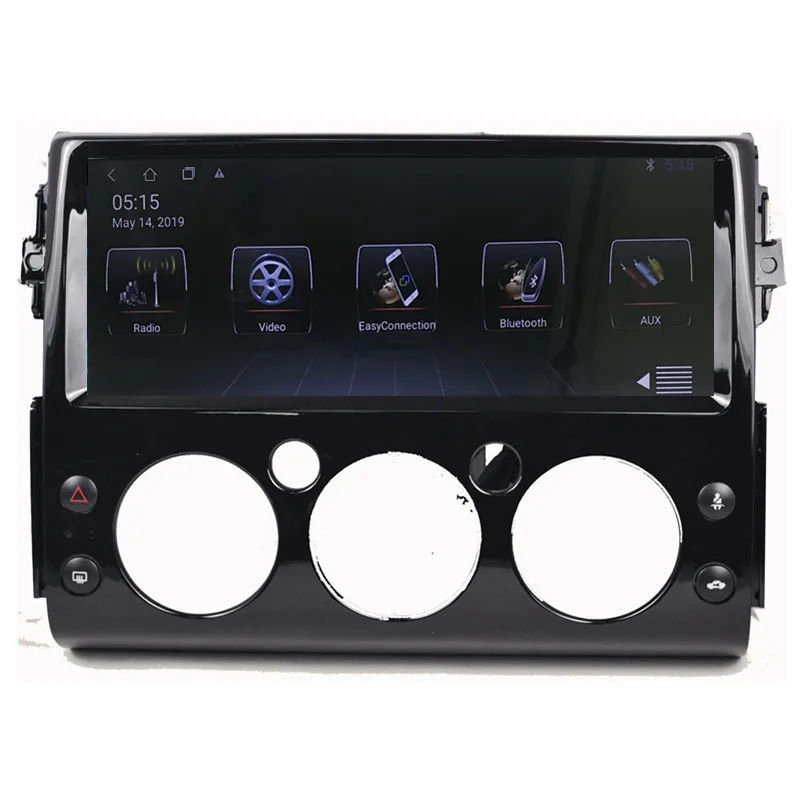 12," Android автомобильный мультимедийный Стерео gps навигатор DVD для Toyota FJ Cruiser 2007 2008 2009 2010 2011 2012 2013 - Цвет: Black