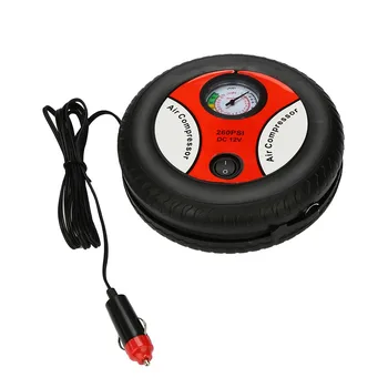 

260PSI DC 12V Portable Electric Air Compressor For Car 1pc Mini Tire Inflator Air Car Auto Pump M18#35