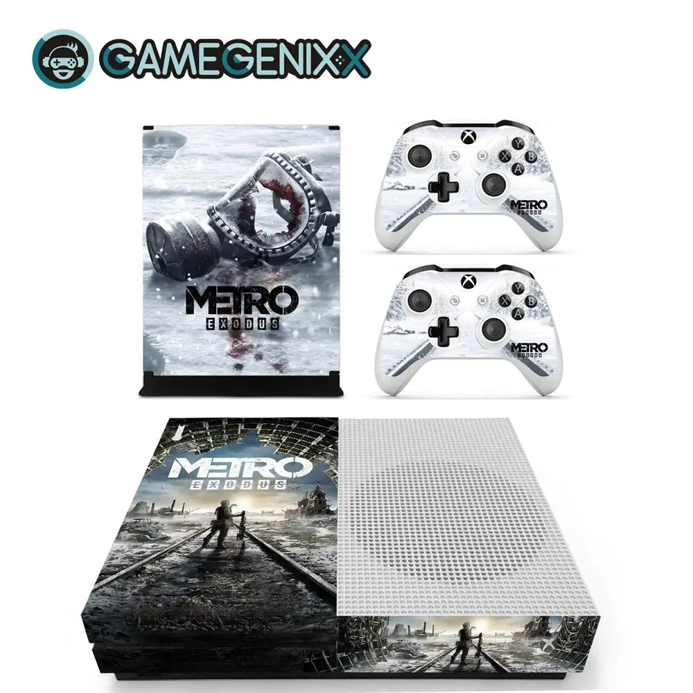 Защитная Наклейка на кожу GAMEGENIXX для Xbox One Slim Console и 2 контроллера-Metro