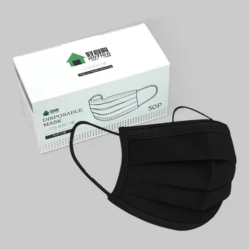 

Fast delivery Hot Sale 3-layer mask 200pcs Face Mouth Masks Non Woven Disposable Anti-Dust Masks Earloops Masks