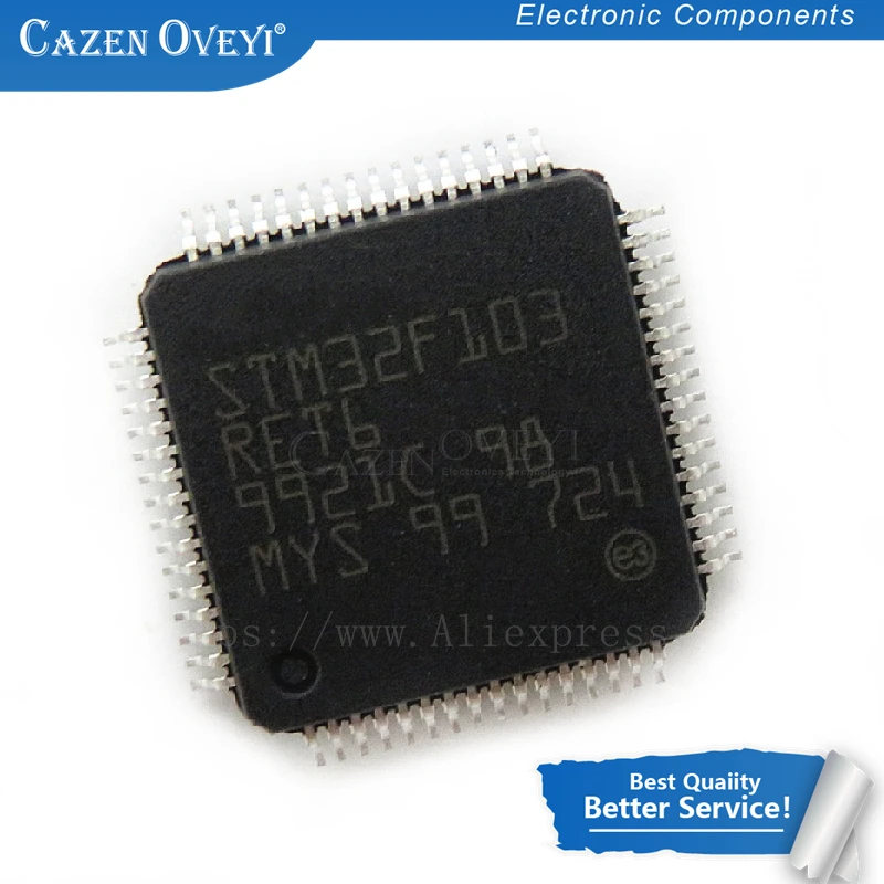 10 шт./лот STM32F103RET6 QFP-64 STM32F103 QFP ARM в наличии | Электронные компоненты и