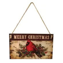 Праздничная веревка Висячие плащи Рождественский Декор прямоугольник поздравительная офисная доска декоративное украшение для дома деревянная планка настенные Вечерние