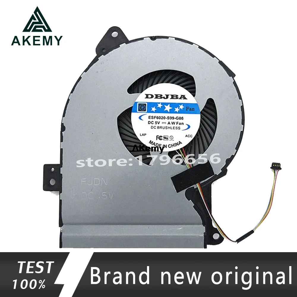 Akemy новый оригинальный охлаждающий вентилятор для процессора For Asus x541 x541sa X541SC X541U