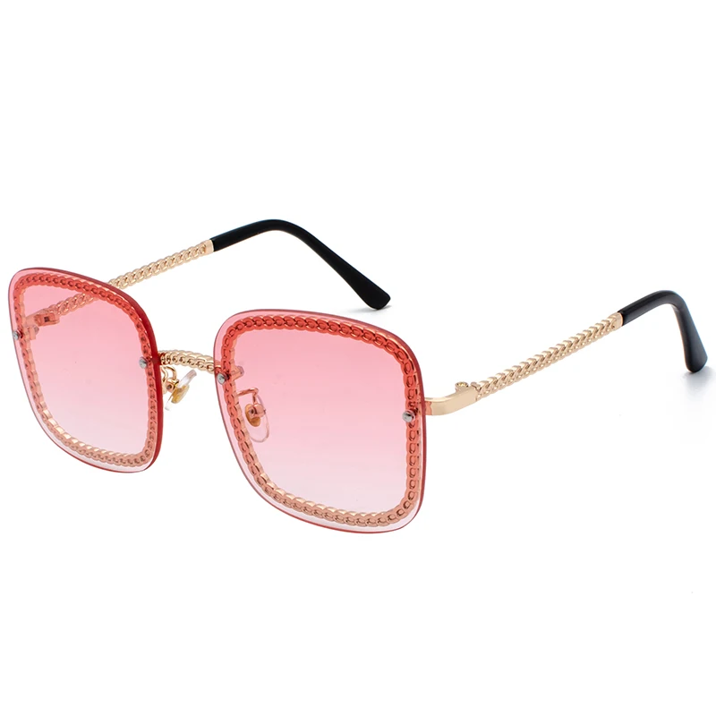 C6 pink Pro Acme женские негабаритные Квадратные Солнцезащитные очки для женщин, роскошные брендовые дизайнерские солнечные очки знаменитостей, женские солнцезащитные очки, океанские линзы PD1401 - Цвет линз: C6 pink