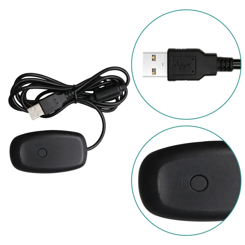 Для Xbox 360 беспроводной геймпад ПК адаптер USB приемник поддерживает Win7/8/10 системы