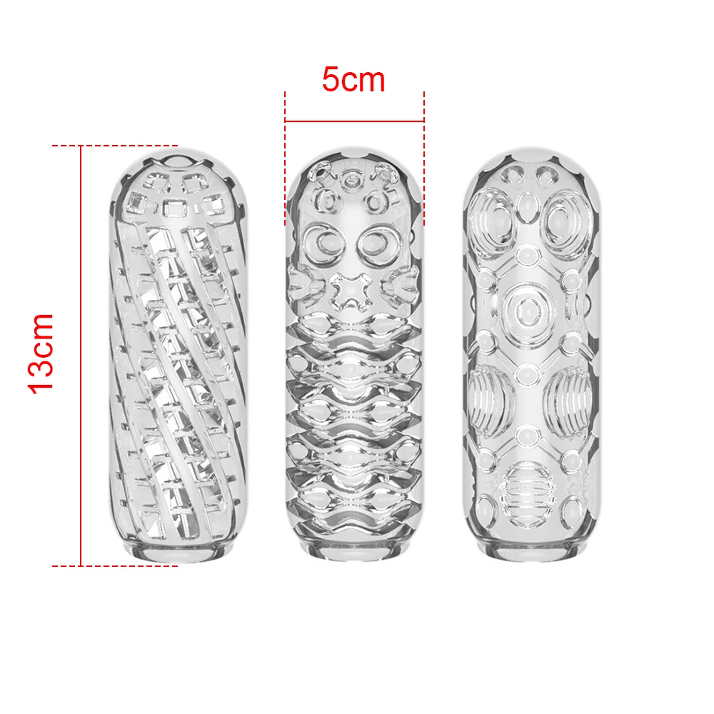 Männlicher Masturbator Cup Weich Transparent Ausdauertraining_voghion.com