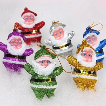 

Santa Claus Pendant Color 6pcs/set Family Christmas Tree Ornament Pendant Christmas Decoration