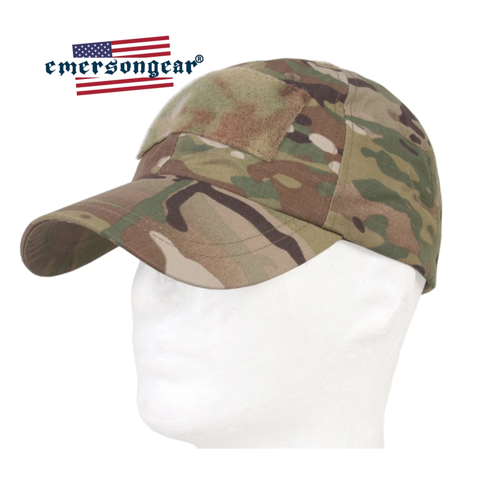 Кепка emersongear тактическая с синей этикеткой камуфляжная бейсболка для активного