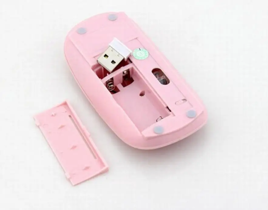 New Wireless Mouse 2.4Ghz USB Computer Mouse Pink Game Mice white wireless gaming mouse