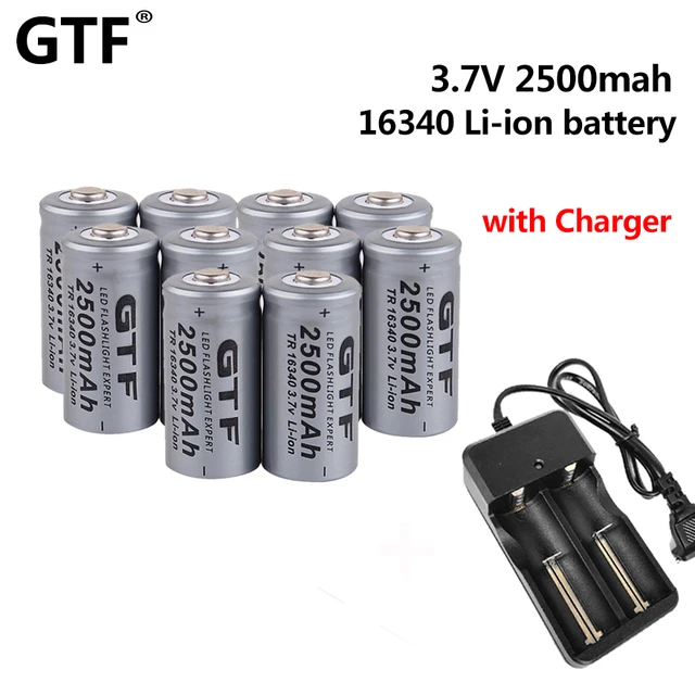 cr123a lithium battery，cr123a rechargeable battery，cr123a battery，16340  battery，16340 rechargeable battery for Flashlight Cell - AliExpress