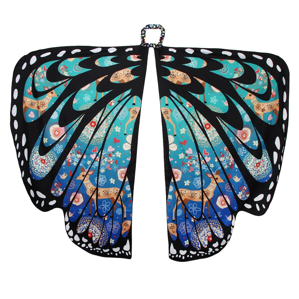 Girl Kid Butterfly Wings Shawl Scarf Dance Costume Christmas Decoration
