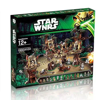 

in stock Lepining 1990PCS Plan Ewok Village forest Model Building Blocks Toy Bricks for Kids Christmas Gift