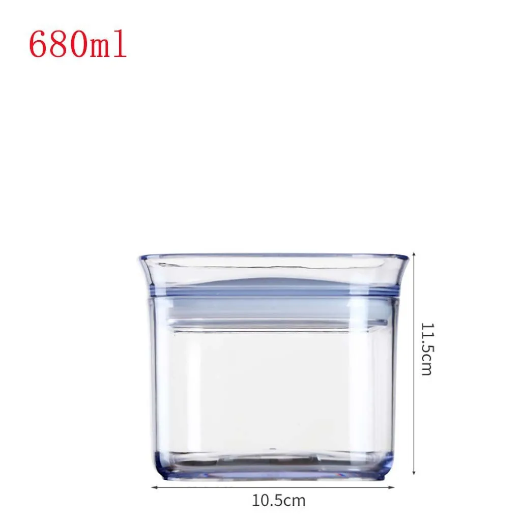 520ML-1.5L прозрачный пластиковый диспенсер для зерновых культур ящик для хранения холодильника пищевой Зерна Риса контейнер бак кухонный Органайзер
