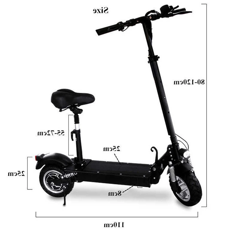 

GT11 EU Stock Powerful Electric Scooter 48V/1000W Electric Kick Scooter with 11inch on road / off road big fat wheel kick bike