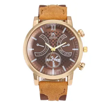 

Luxury Men Watch Business Creative Large Dial Fashion Quartz Leather Belt Watch Quartz Military Watches men Dropshipping