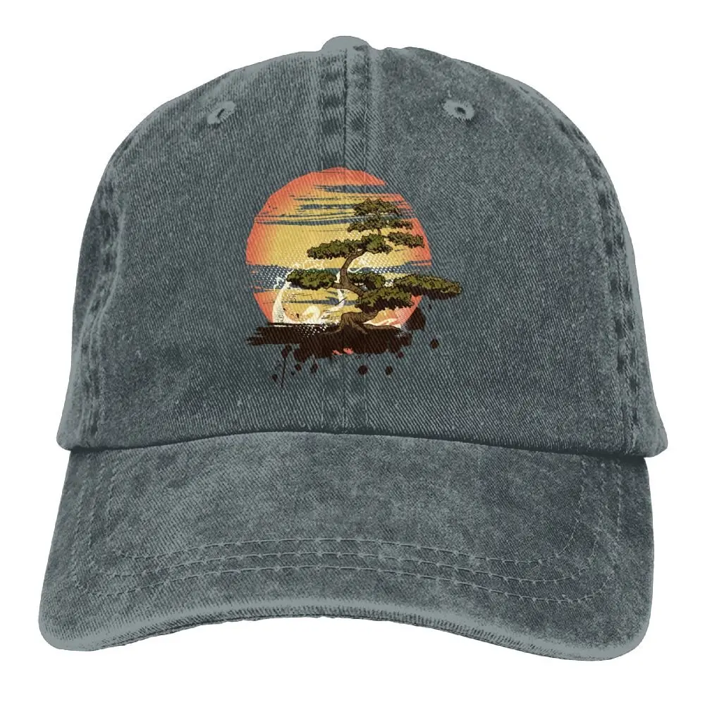 Бонсай дерево Луна Джинсовая Шляпа Регулируемая Женская бейсбольная шляпа