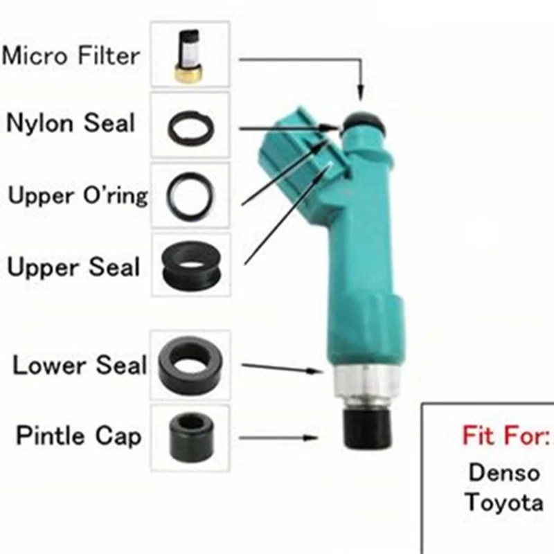 

10 Kits Fuel Injector Repair Kits For 23250-28080 23250-0H030 23250-0H060 Fit For Japan Car 2.4L (AY-RB024)