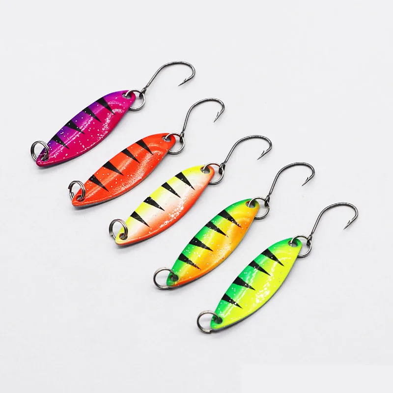 

4pcs/lot Metal Spoons Lure 2g 3.4cm Spinner bait Swimbait Vibrating Jigging Fishing Lures Hard Baits Bass Fishing Tackle pesca