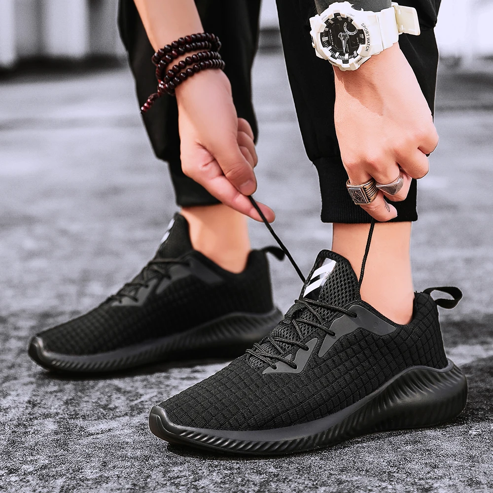 

2019 Men Fashion Casual Men Shoes CheapSneakers Black Men Breathable Male Sneakers Hombre S3141-3165 Dn