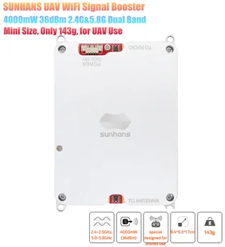 

[Genuine] SUNAHS 4000mW 36dBm Dual Band 2.4G&5.8GHz UAV WiFi Signal Booster Wireless Amplifier for Drones, UAV Use
