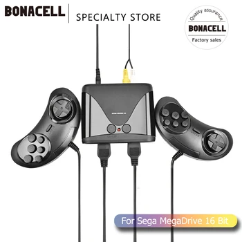 

Bonacell 2019 New Retro Mini TV Video Game Console For AVH 16 Bit Games with 68 Different Built-in Games Two Gamepads AV Out L50