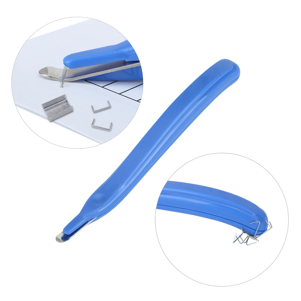 Антистеплер съемный легко тянуть ручки-Тип магнитной головки скобы для удаления Портативный - Цвет: blue