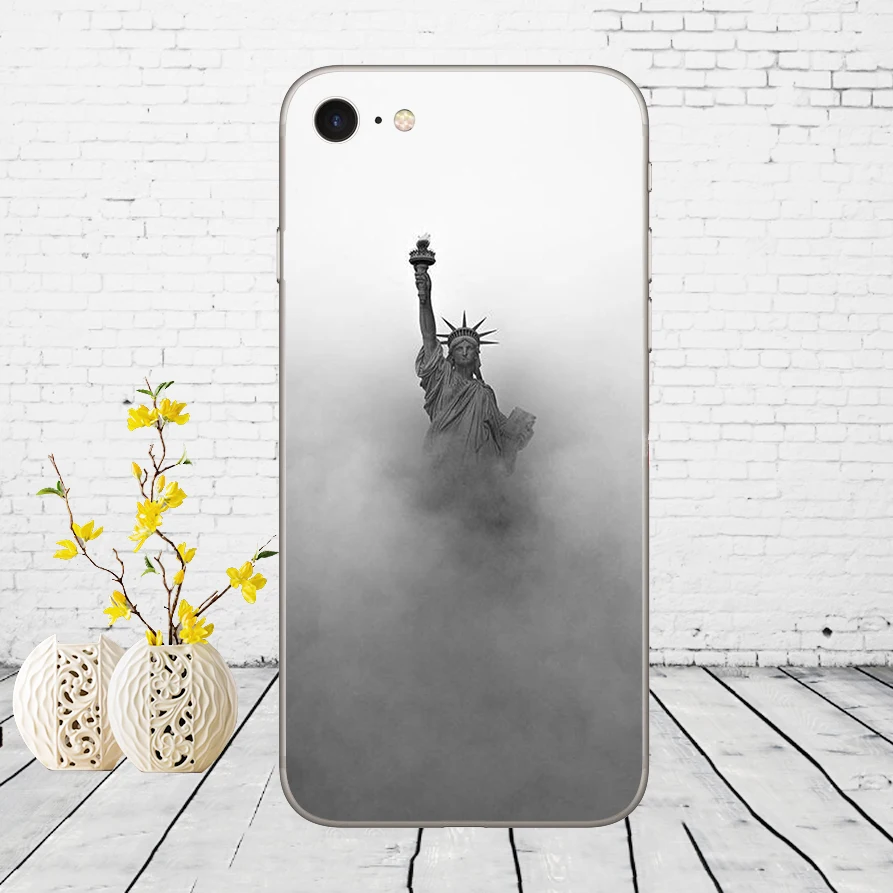 175DD Нью-Йорк Сити Мягкий силиконовый чехол для iPhone 5 5S SE 6 6s 8 plus 7 7 Plus X XS SR MAX чехол