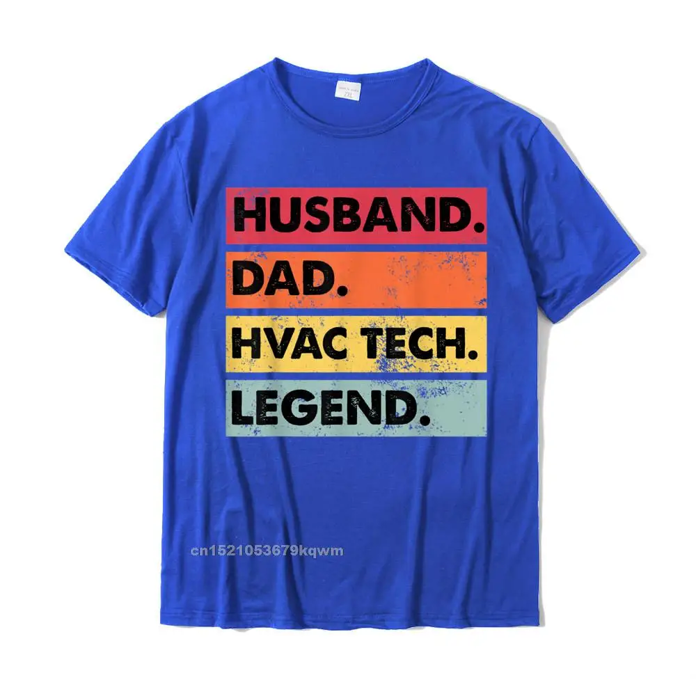  Men T-Shirt 3D Printed Printed On Tops Shirt 100% Cotton Round Neck Short Sleeve Print Tee Shirt Summer/Autumn Husband Dad HVAC Tech Legend Funny HVAC Technician Gift T-Shirt__4581 blue