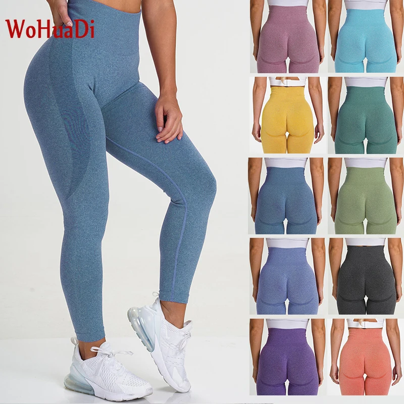 

WOHUADI 2020 New High Waist Push Up Leggings Female Hollow Fitness Leggins Workout Legging For Women Gym Jogging Slim Sport Pant