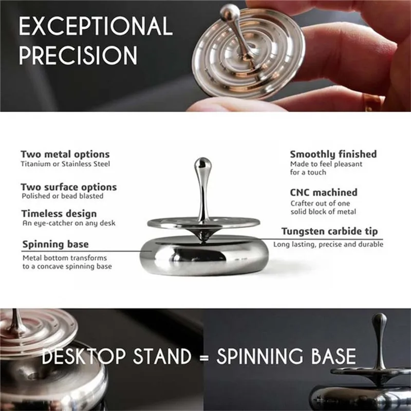 Hand twist top Spinning Top Rotating Magnetic Decoration Desktop Droplets Spiner Toys Gifts toys for children #3D06 (3)