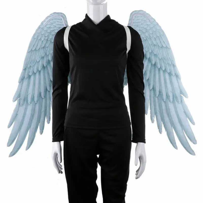 Хэллоуин 3D Крылья Ангела Марди Гра тема вечерние Косплей крылья для детей взрослых большие черные крылья костюм дьявола фестиваль