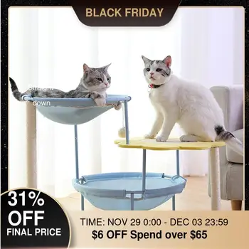 

Hot Sale 2-3 Layers Pet Cat Bed Small Cats House Mat Window Lounger Hammock Kitten for Warm Nest Mats Indoor Sleeping Products