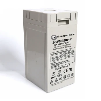 

10 Years Life Deep Cycle GEL Batteries 2V 300Ah Battery for Solar Power System