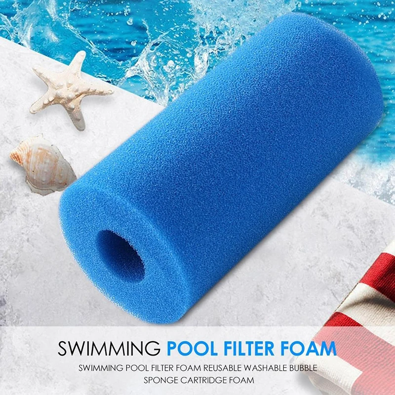 esponja reutilizable para piscina Spa Crazyfly Filtro de repuesto cartucho de espuma tipo I/II/VI/D/H/S1/A/B filtro de piscina resistente 