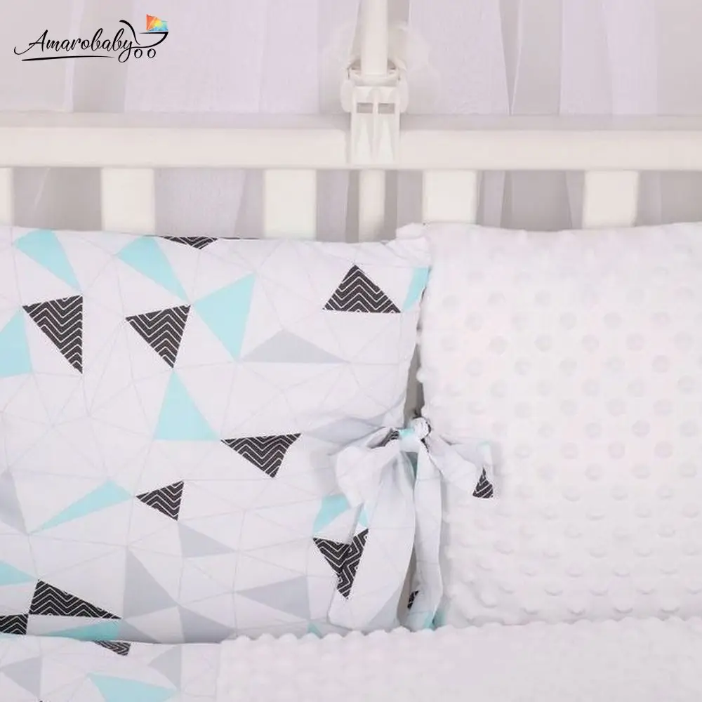 Комплект в кроватку 18 предметов AmaroBaby EXCLUSIVE LINEA TENERA - Цвет: Белый