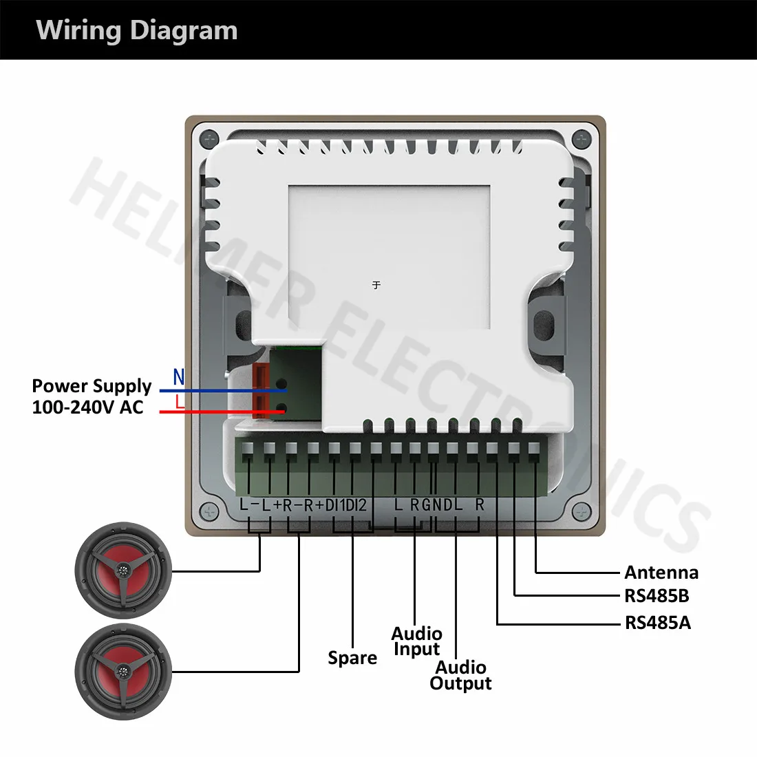 in wall speaker receiver