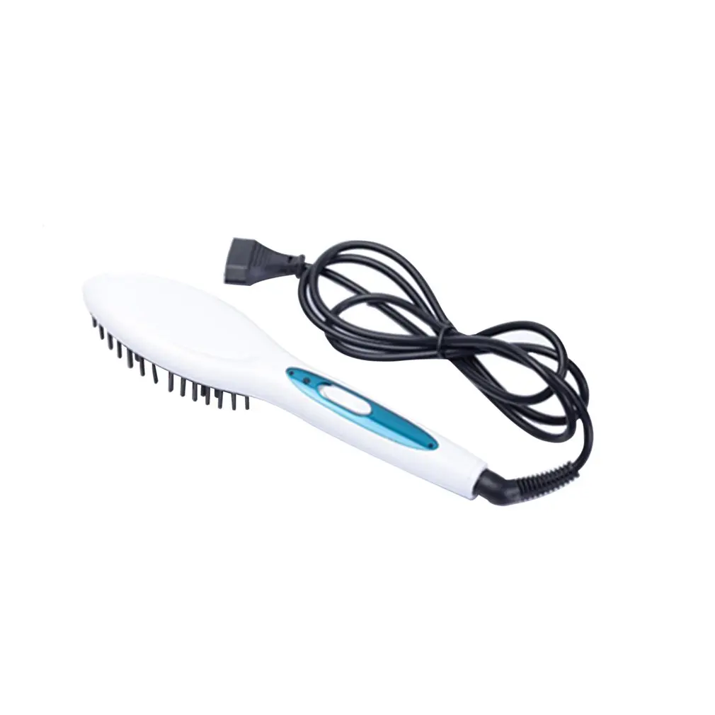 white UK Plug Бытовая расческа для прямых волос, прямой артефакт, портативная электрическая плойка, керамический парикмахерский инструмент, не повреждает - Цвет: white UK Plug