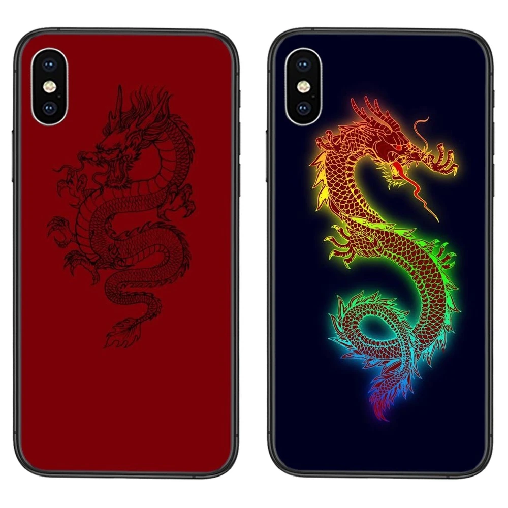 Nova черный чехол с рисунком задняя крышка из ТПУ дракон для Xiaomi Mi 11 10T 10S 10 Ultra Pro Lite