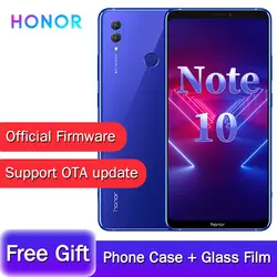 Оригинальный huawei Honor Note 10 Kirin 970 Восьмиядерный игровой смартфон 6,95 дюймов 5000 мАч аккумулятор Android 8,1 сканер отпечатков пальцев NFC