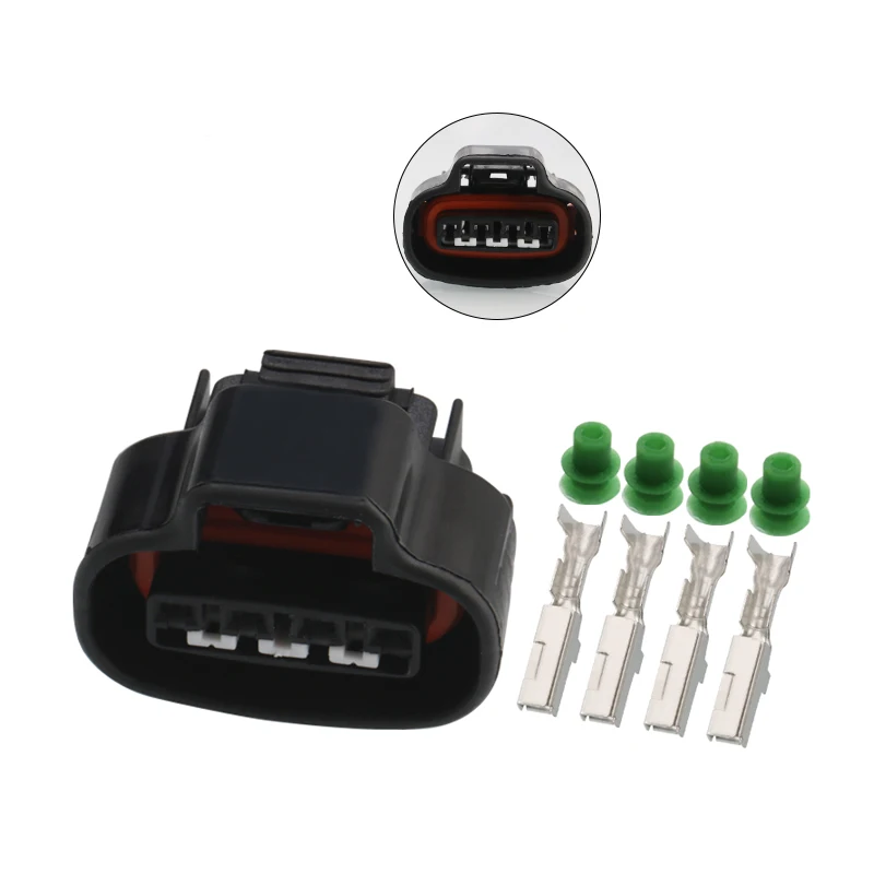 

5 Sets 2JZ-GE Distributor Crank 4 Pin Female Wire Connector TPS Boost Sensor Oval Ignition Coil Connectors Sumitomo For Toyota