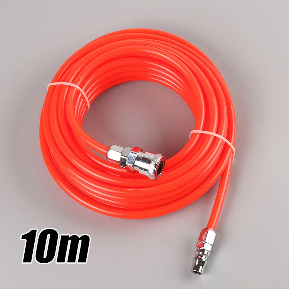 Tubo de poliuretano Flexible de alta presión, manguera neumática de tubo de PU con conector, herramientas de combustible de aire para compresor, 10/15/20m ► Foto 2/6