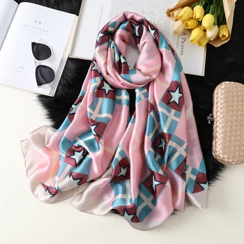 

New 2020 Women Winter Hijab Shawl Silk Scarf Long Spring And Autumn Fashion Foulard Bandana Scarves Pashmina Echarpe Poncho