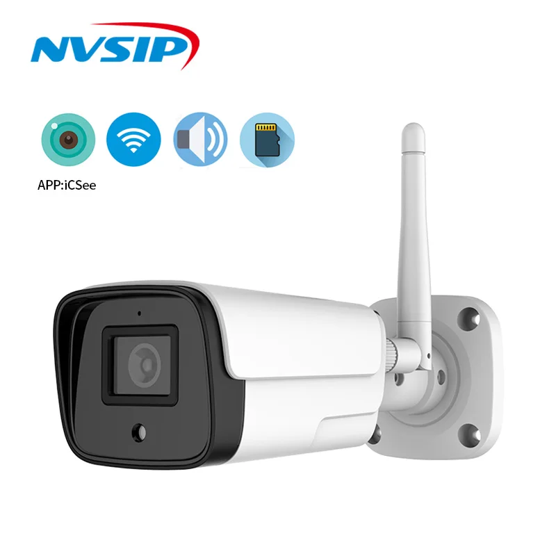 

Outdoor Security Camera WiFi IP Camera Wireless Surveillance Cameras Two Way Audio Smart Motion Detection IR Night Vision