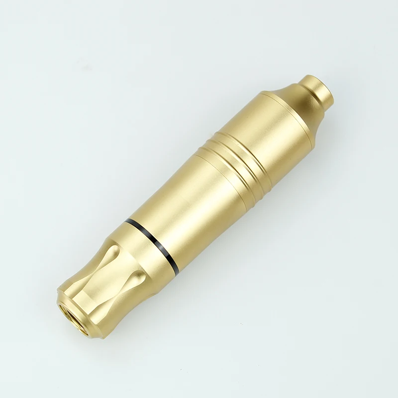 Ambition Professional Rotary Tattoo Machine Pen powerful Quiet Motor Permanent Makeup Eyebrow lip Eyeliner Hybrid Tattoo gun - Цвет: Золотой
