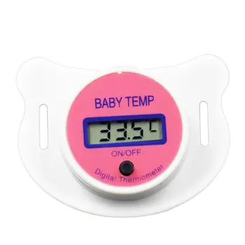 

Baby Nipple Thermometer Forehead Digital ABS Temperature Measuring Tools Mouth Digital LCD Display