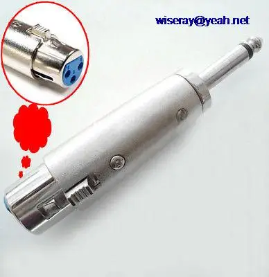 

DHL/EMS 50PCS Female XLR to 6.35mm 1/4 inches Mono Male Plug mic MICROPHONE Adapter XLR PLUG-A8